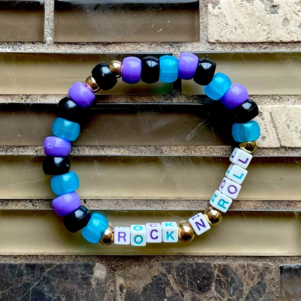 Friendship Bracelet Swiftie Festival “ROCK N ROLL” Handmade Rave